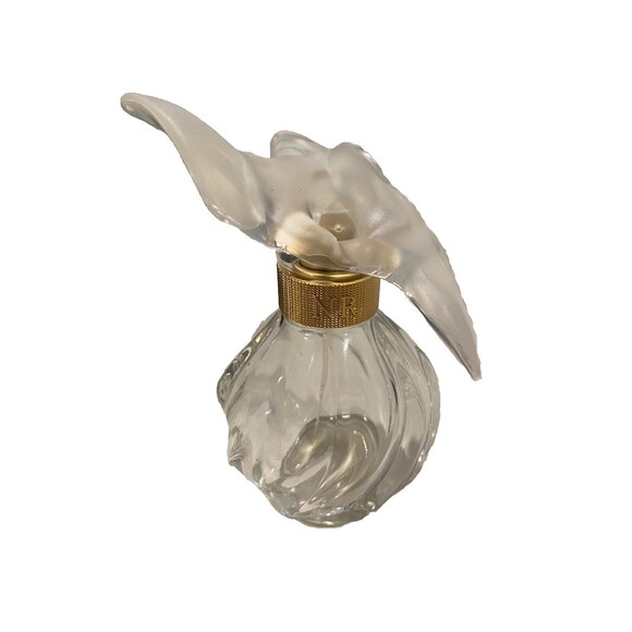 LALIQUE Nina Ricci Two Doves L'Air Du Temps Crystal Perfume EMPTY BOTTLE - Picture 1 of 5